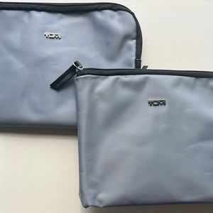 2 x Tumi Travel Pouch / Cosmetic Bag & Eye Masks